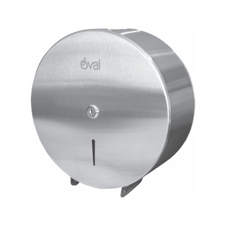 Despachador Higiénico Jr Inoxidable marca Oval 300 m Uso Rudo Alta Resistencia