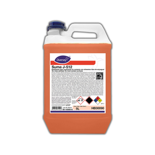 marca Suma J-512 Sanitizer Sanitizante para Superficies en Contacto con Alimentos