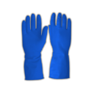 Guante Multieconómico Satinado marca Vitex No.9 1 par color Azul