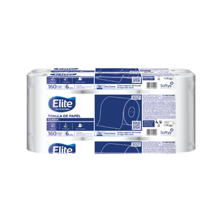 Toalla en Rollo Classic marca Elite Pro 160 m 20 cm USA 5210 5212 5214 color Blanco