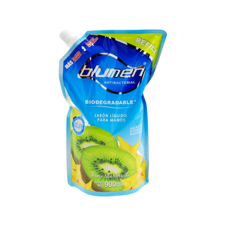 Jabón Líquido para Manos marca Blumen Kiwi Starfruit 1050 ml Pouch