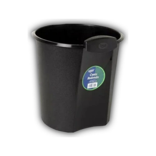 Cesto Redondo marca Sablón 12.5 L con Asa color Negro