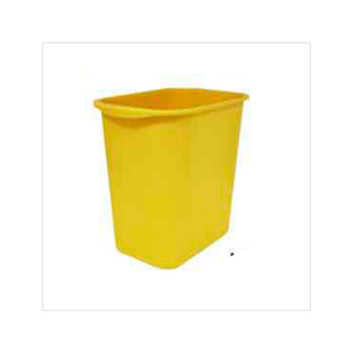 Cesto Rectangular marca Sablón 13 L sin Asa color Amarillo