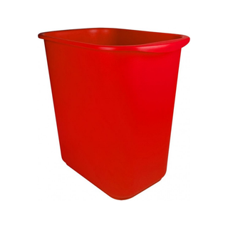 Cesto Rectangular marca Sablón 13 L con Asas Laterales color Rojo