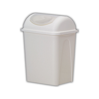 Cesto Balancín marca Sablón 17 L con Tapa Translúcida color Blanco