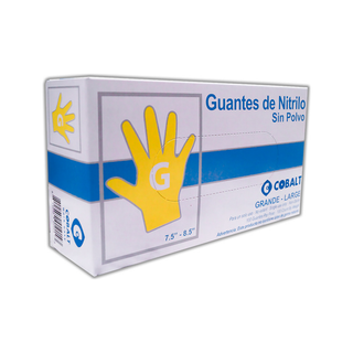 Guante de Nitrilo marca Cobalt Grande