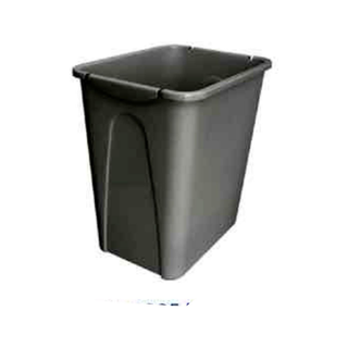 Cesto Mediano marca Sablón 16 L sin Tapa color Negro