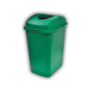 Cesto marca Sablón 65 L con Tapa Elíptica color Verde