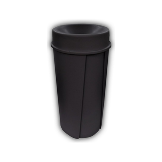 Cesto marca Sablón 80 L Tapa Tipo Embudo color Negro