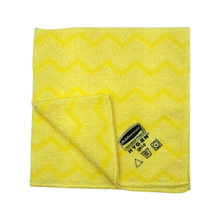 Paño Hygen marca Rubbermaid Microfibra 40x40 cm color Amarillo