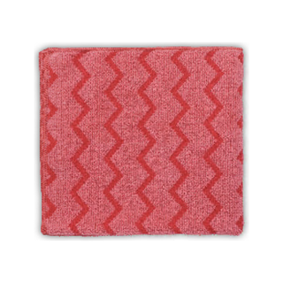Paño Rojo Microfibra Hygen 40 X 40 Cms Zig Zag