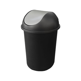 Cesto Balancín marca Sablón 45 L con Tapa Gris color Negro