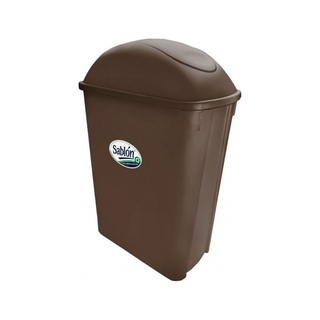 Cesto Balancín marca Sablón Lateral 42 L color Café