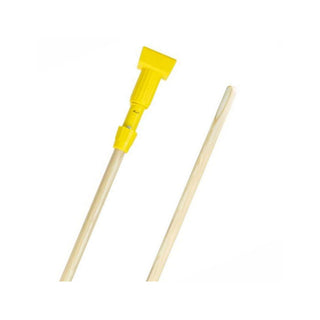 Bastón de Madera marca Castor Portamechudo 1.50 m con Cabeza Plástica Fija color Amarillo
