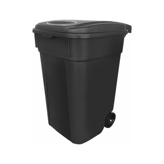 Cesto marca Sablón 145 L con Ruedas y Tapa color Negro