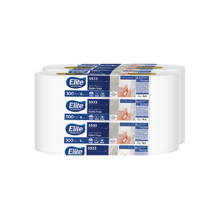 Papel Higiénico Jumbo Excellence marca Elite Pro HD300 Bobina Gofrado
