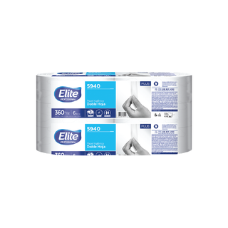 Papel Higiénico Jumbo marca Elite Pro HD360 Bobina Gofrado