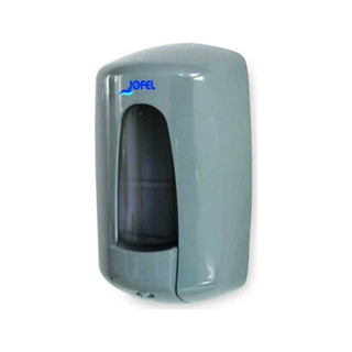 Jabonera Aitana marca Jofel 1 L con Llave de Seguridad y Kit de Instalación color Gris