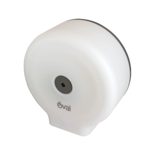 Despachador Higiénico Jr ABS marca Oval Capacidad 300 m Alta Resistencia color Blanco