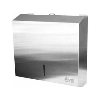 Despachador de Toalla Interdoblada marca Oval Inoxidable 200 Uso Rudo