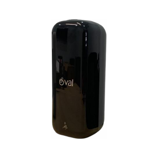 Jabonera Automática marca Oval 1 L ABS color Negro y Humo Translúcido