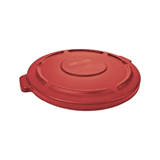Tapa Plana Brute marca Rubbermaid para Bote FG2632 121 L 32 gal color Rojo