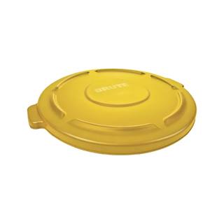 Tapa Plana Brute marca Rubbermaid para Bote FG2632 121 L 32 gal color Amarillo