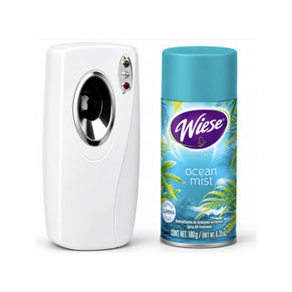 Kit marca Wiese Dispensador de Aromatizante Programable NDIDC03 + Aerosol DC Ocean Mist 256 ml