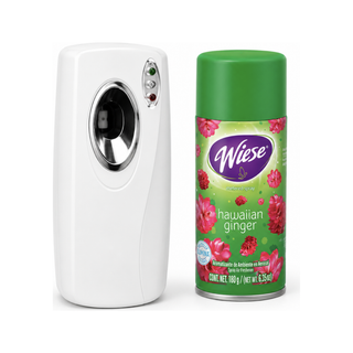 Kit marca Wiese Dispensador de Aromatizante Programable NDIDC03 + Aerosol DC Hawaian Ginger 256 ml