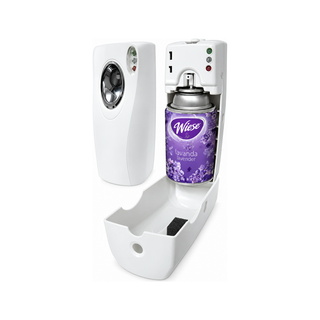 Kit marca Wiese Dispensador de Aromatizante Programable NDIDC03 + Clean Air Aerosol DC Lavanda 256 ml