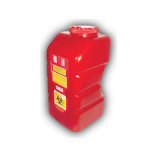 Recolector RPBI para Punzocortantes 12 L Polipropileno color Rojo