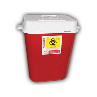 Recolector RPBI para Punzocortantes 13.25 L Polipropileno color Rojo