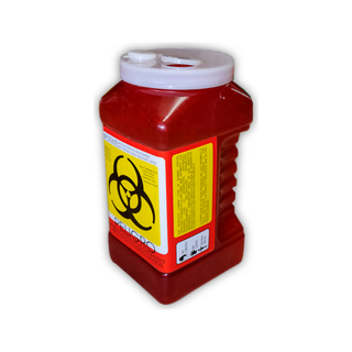 Recolector RPBI para Punzocortantes 3 L Polipropileno color Rojo