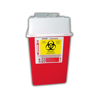 Recolector RPBI para Punzocortantes 4.75 L Polipropileno color Rojo