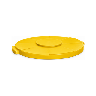 Tapa marca Sablón Cerrada para Contenedor Toff 120 L color Amarillo