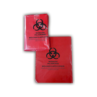 Bolsa Roja RPBI 30x40 cm para Residuos Infecciosos